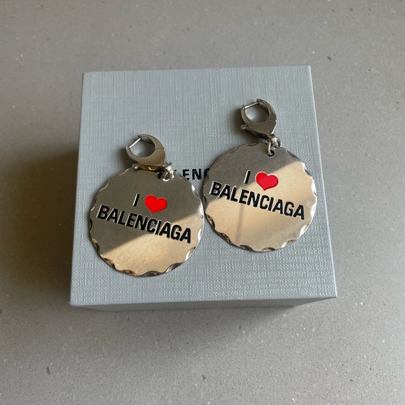 NIB BALENCIAGA Love Token Drop Earrings - Picture 2 of 7